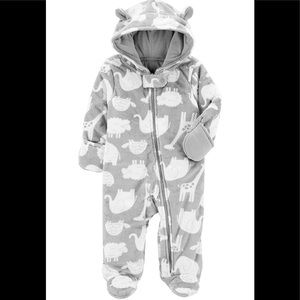 Fleece Footed Jumpsuit (Newborn)